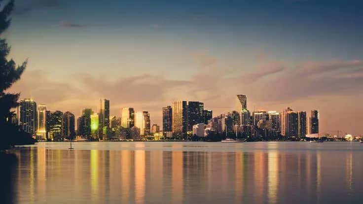 The Miami skyline
