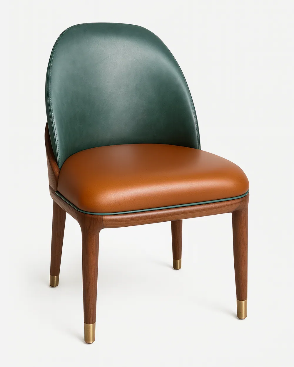 Osaka Dining Chair dining chair — the seat and back are upholstered in real leather