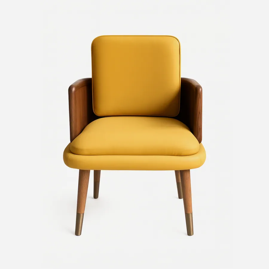 Reykjavik Dining Chair dining chair — the frame is crafted from solid ash wood in a walnut-stained finish