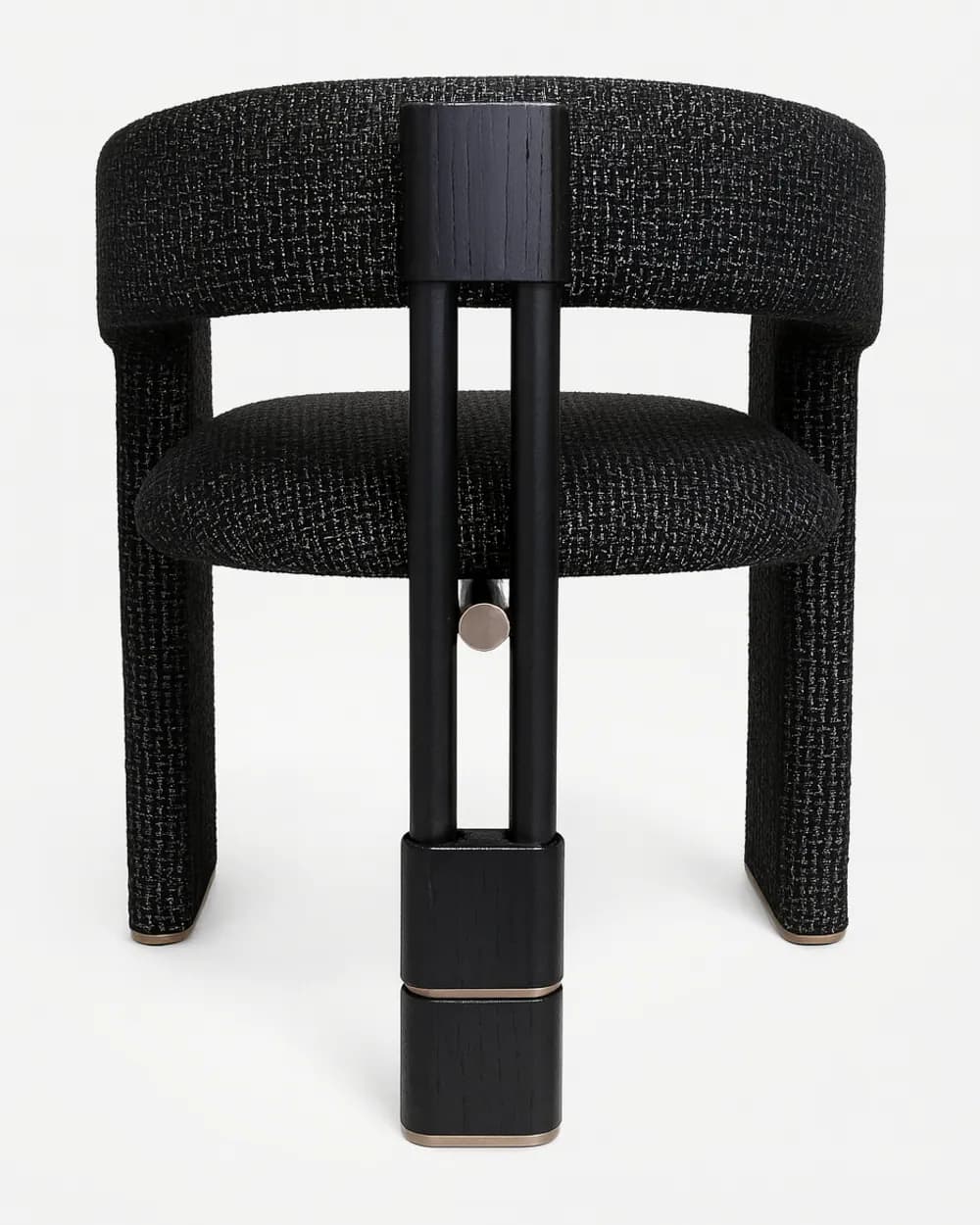 Tbilisi Dining Chair dining chair — the frame is crafted from solid red oak wood stained black