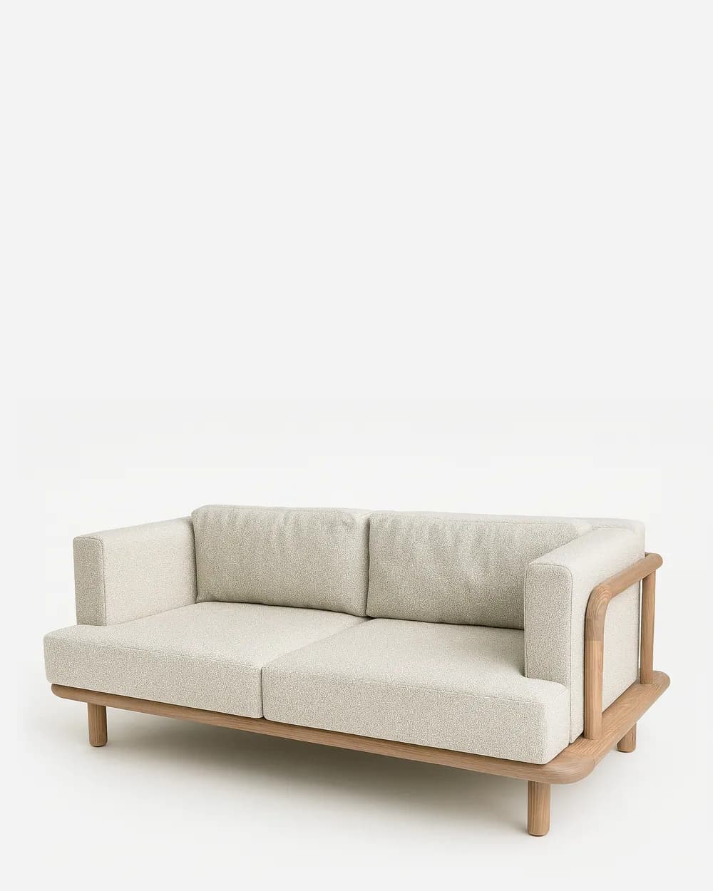 Solari Sofa sofa — frame in solid ash wood stained