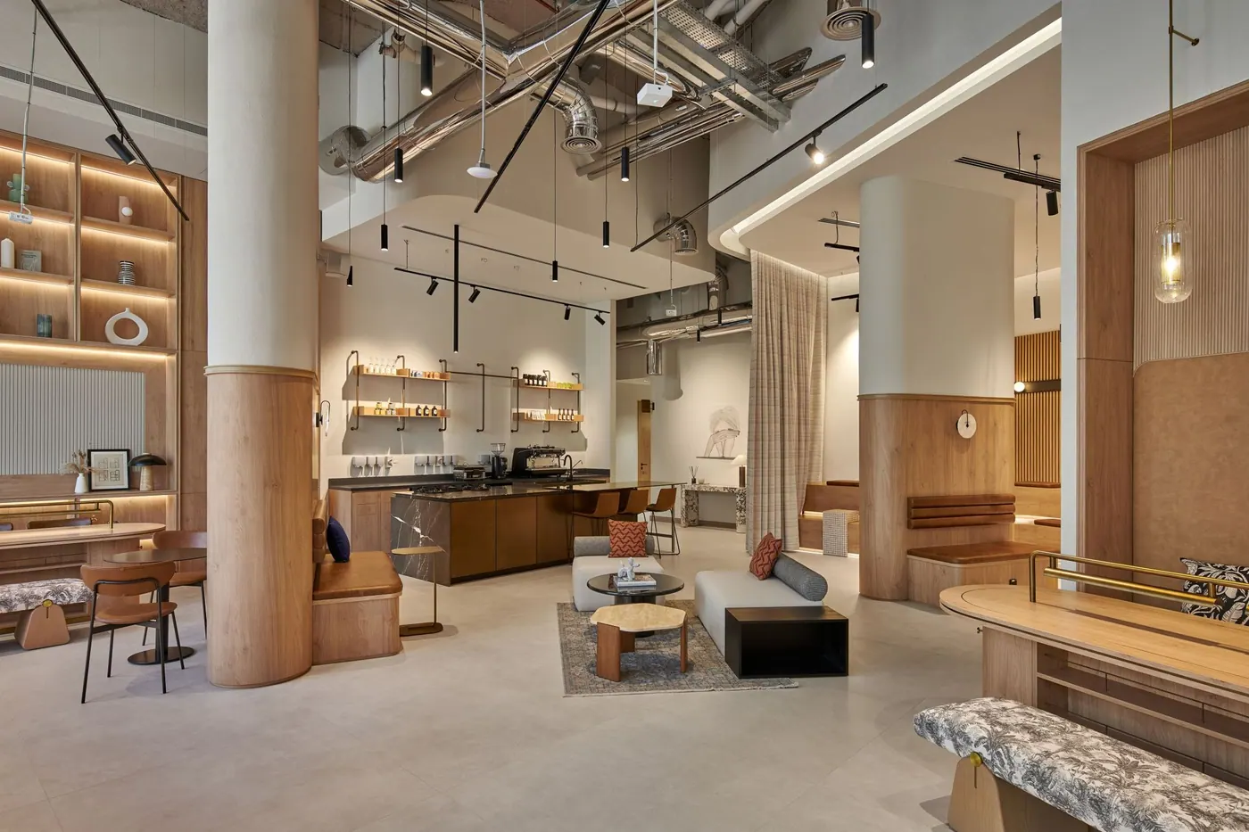 Mustard & Linen Office — furnished by Interior Three Sixty