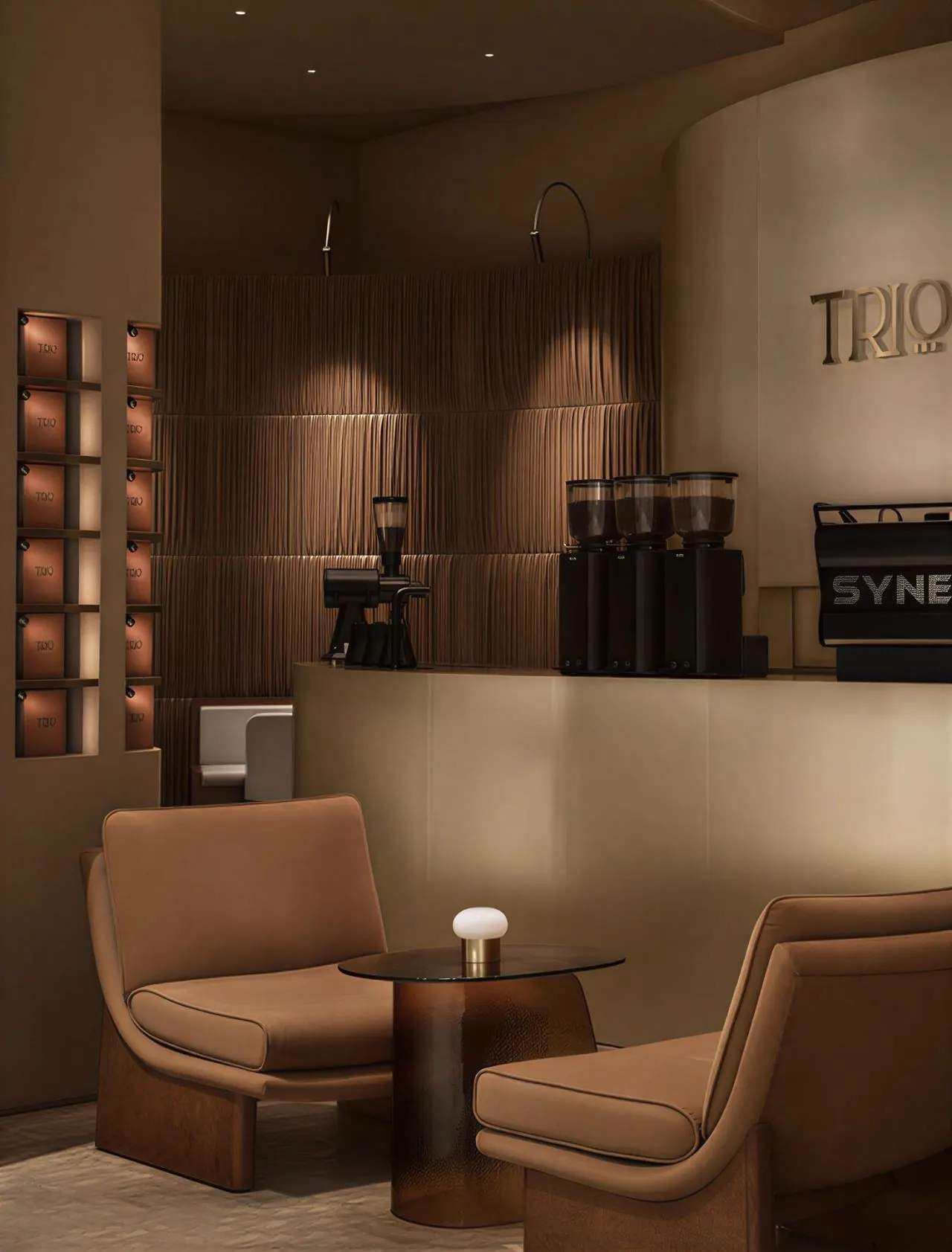 TRIO Cafe Dubai Mall — furnished by Interior Three Sixty