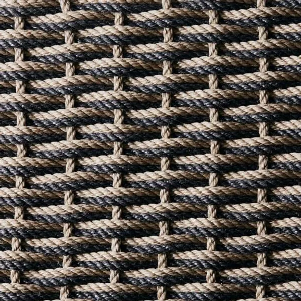 Charcoal & Sand Rope — roping rattan & roping finish swatch