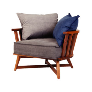 Cage Lounge Armchair Incl. Cushions Iroko