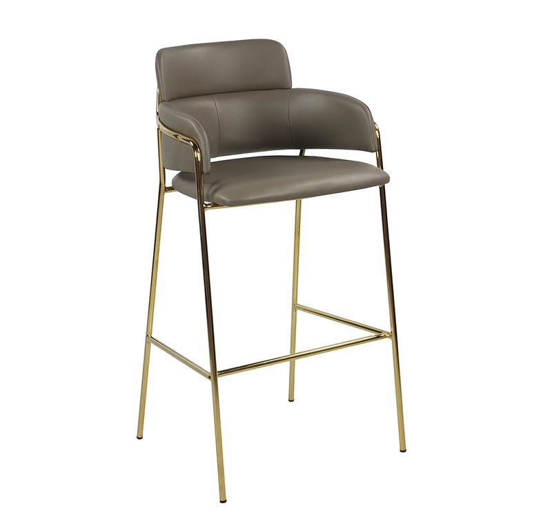 Handicap Barstool Seat And Back Upholstered