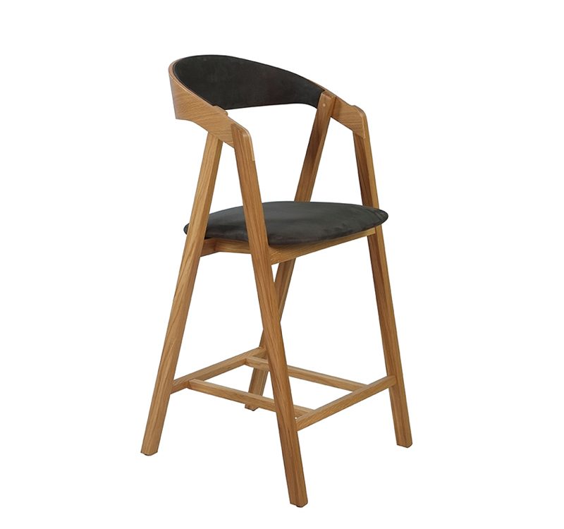 Hydra Tessuto Barstool Beech Seat And Back Upholstered