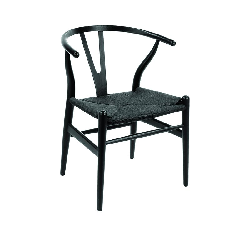 Victory Armchair Lacquered Black