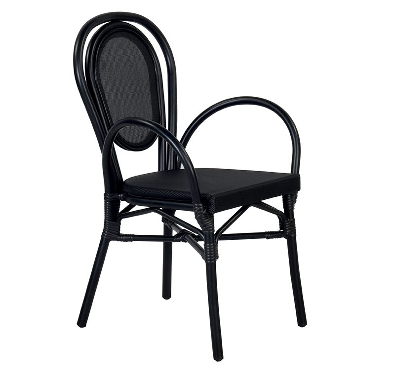 Gosier Dining Armchair Black