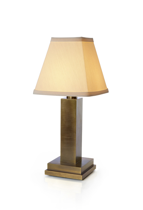 Albert Aged Brass Cotton Shade