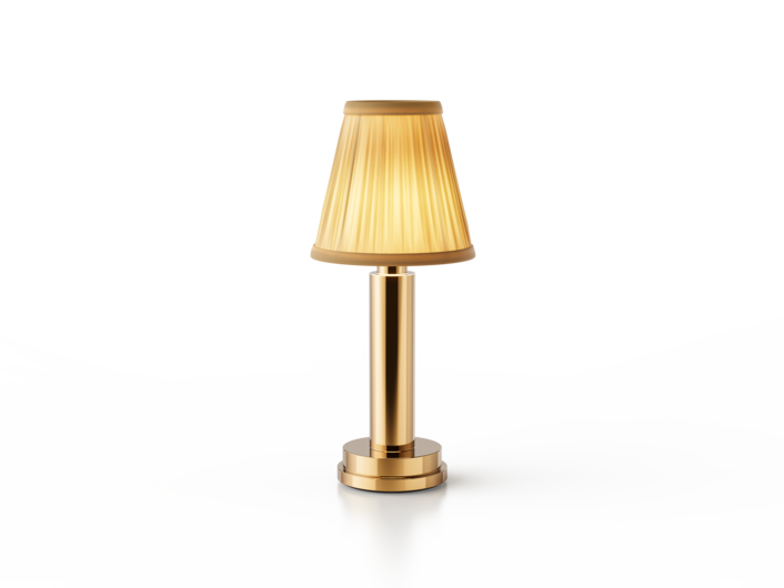 Victoria 18-Karat Gold Pleated Silk Shade