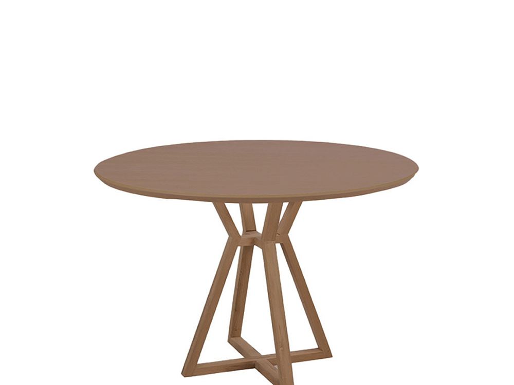 Hourglass Table Base Oak