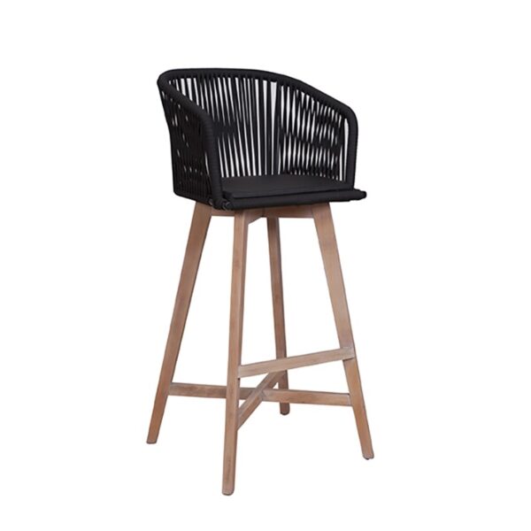 Cord Wood Semistool With Back