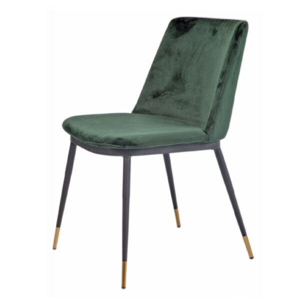 Crown Dining Chair Black Gold