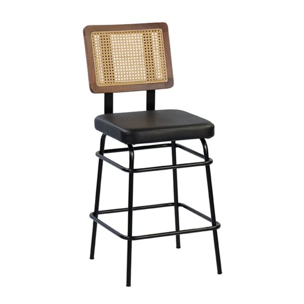 Delight Plus Cane Barstool With Back