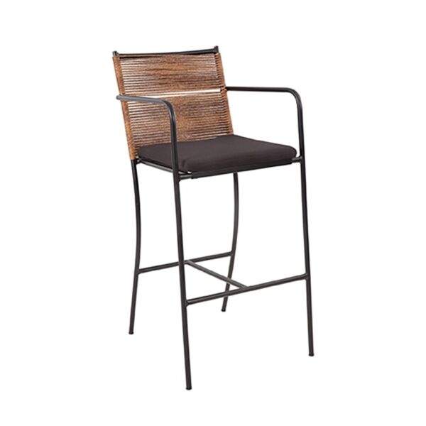 Motley Semistool With Back