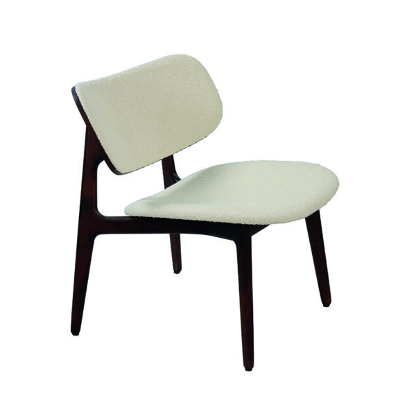 Nordic Tessuto Lounge Chair Oak