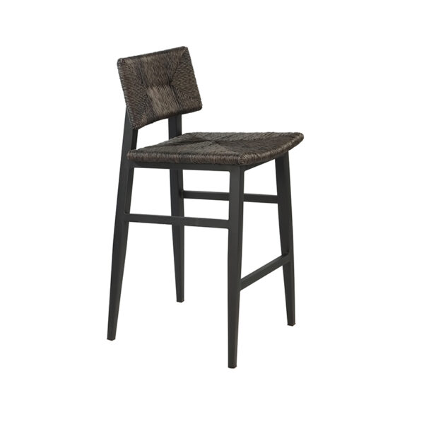 Riera Al Barstool With Back Black