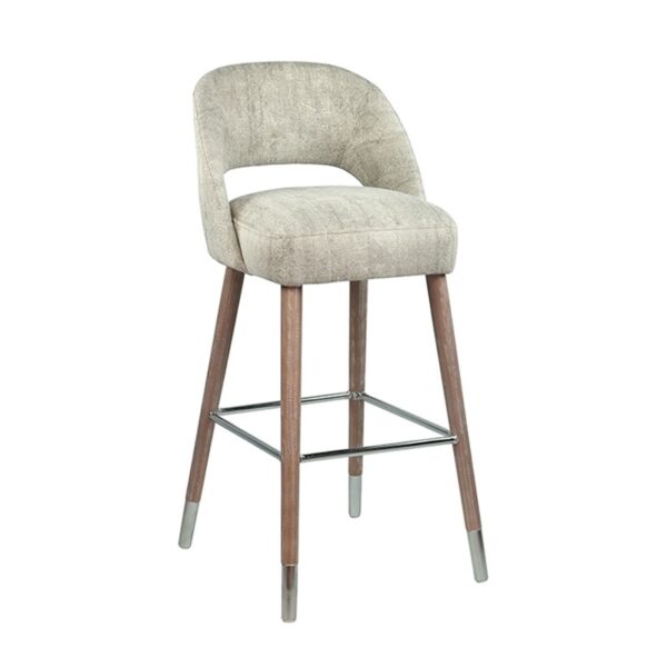 Rivoli Wood Semistool With Back