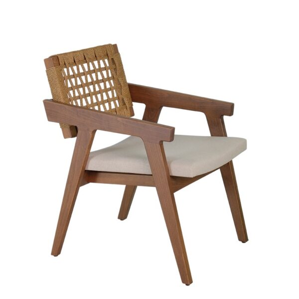 Soltado Tessuto Dining Armchair Iroko