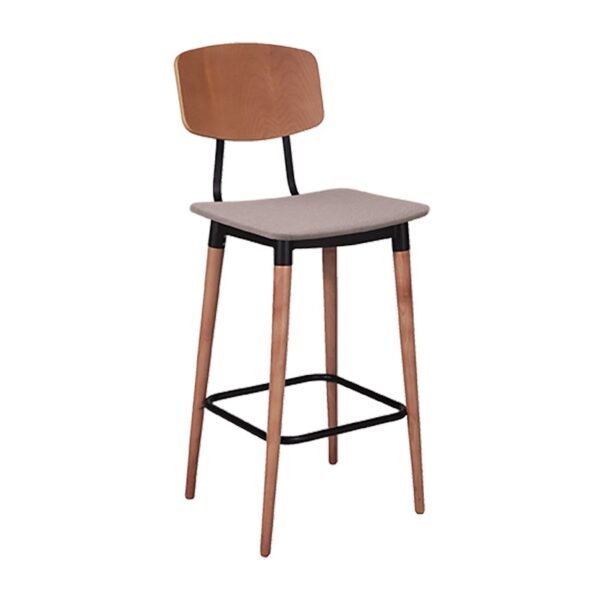 Stories Tessuto S Barstool With Back Oak