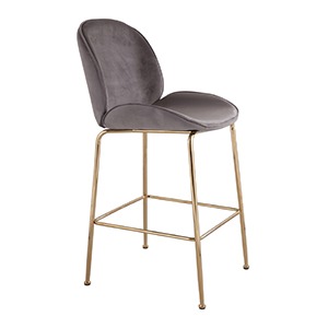 Voyage Barstool With Back Blue
