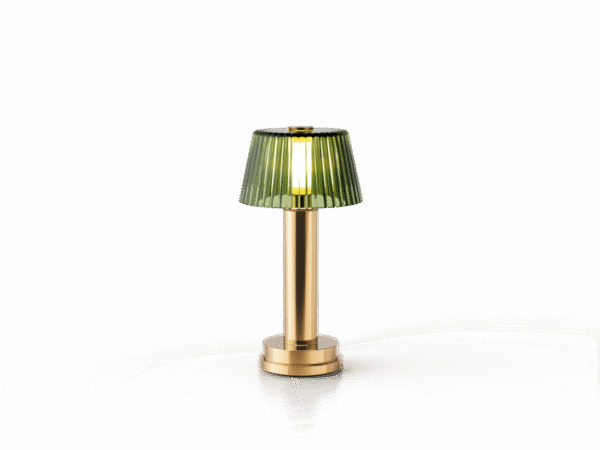 Victoria 18-Karat Gold Green Glass Shade