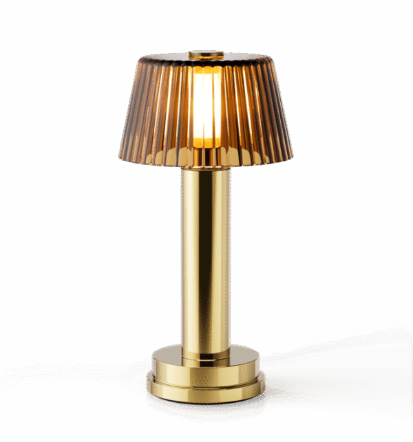 Victoria 18-Karat Gold Amber Glass Shade